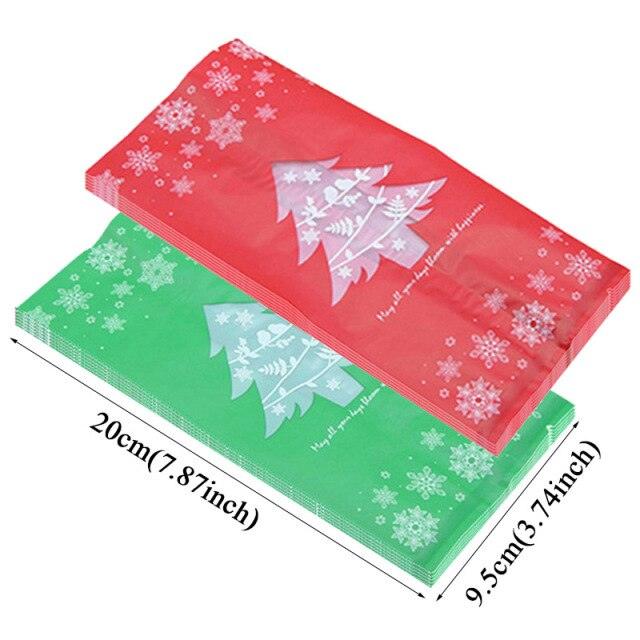 20-Piece Christmas Plastic Gift Bag Set