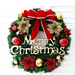 Artificial Christmas Wreath with Pinecones and Red Berries