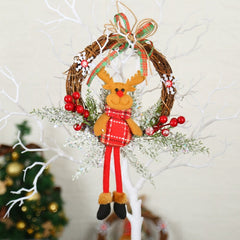 Artificial Pinecone and Red Berry Christmas Wreath