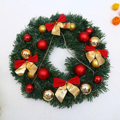 Artificial Christmas Wreath with Pinecones and Red Berries