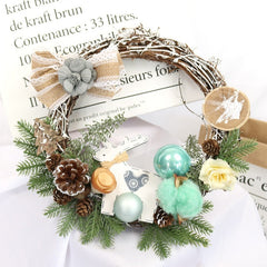 Artificial Pinecone and Red Berry Christmas Wreath