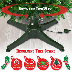 Electric 360-Degree Rotating Christmas Tree Stand