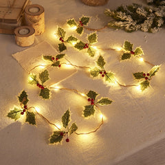 Pinecone Christmas String Lights