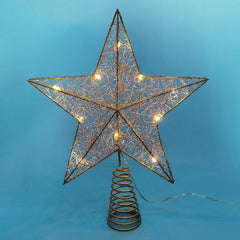 Battery-Operated LED Star Christmas Tree Topper