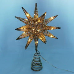 Battery-Operated LED Star Christmas Tree Topper