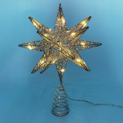 Battery-Operated LED Star Christmas Tree Topper