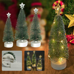 Mini Cedar Christmas Tree with LED Lights
