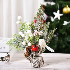 Rustic Mini Christmas Greenery Arrangement