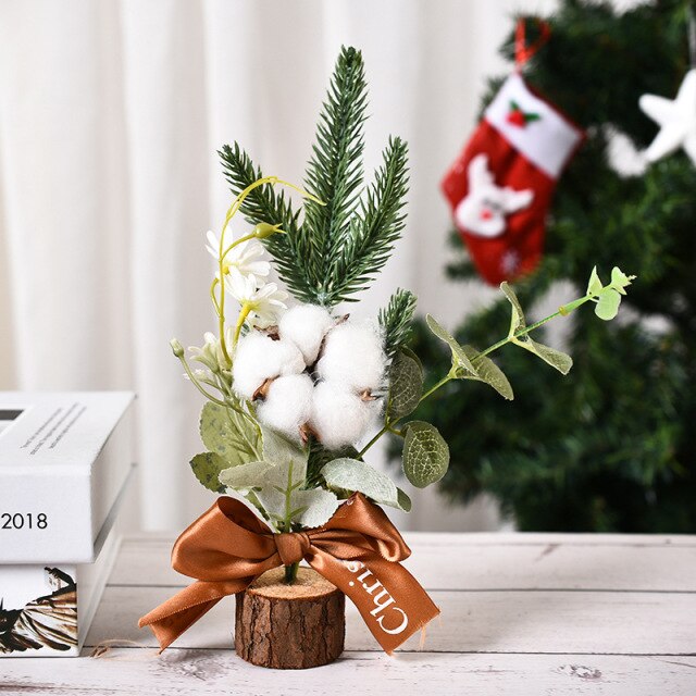 Rustic Mini Christmas Greenery Arrangement