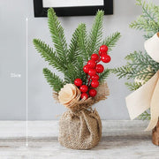 Rustic Mini Christmas Greenery Arrangement