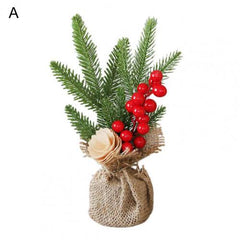 Rustic Mini Christmas Tree Arrangement