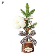Rustic Mini Christmas Tree Arrangement