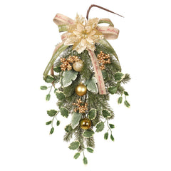 Artificial Teardrop Christmas Wreath | Unique Holiday Décor