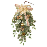 Artificial Teardrop Christmas Wreath | Unique Holiday Décor