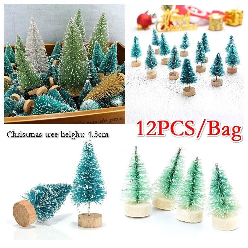 Mini Bottle Brush Christmas Tree, Color Options