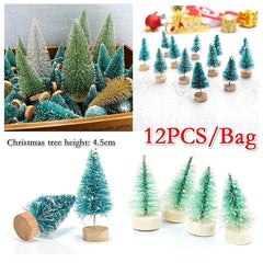 Mini Bottle Brush Christmas Tree, Color Options