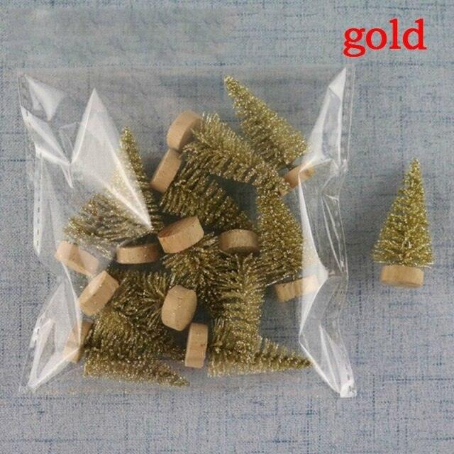 Mini Bottle Brush Christmas Tree, Color Options