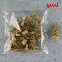 Mini Bottle Brush Christmas Tree, Color Options