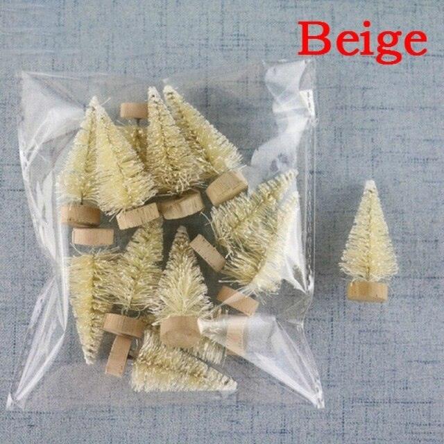 Mini Bottle Brush Christmas Tree, Color Options