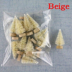 Mini Bottle Brush Christmas Tree, Color Options