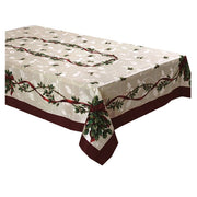 Christmas Ribbon Print Tablecloth