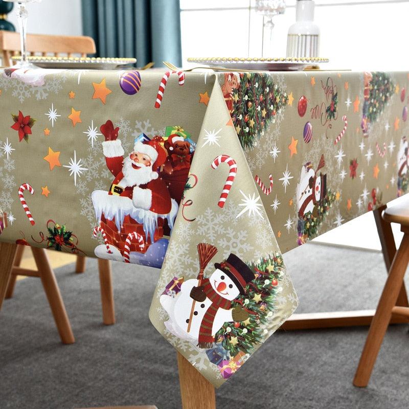 Year Home Christmas Tablecloth Kitchen
