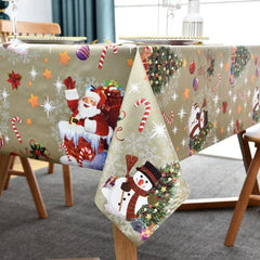 Year Home Christmas Tablecloth Kitchen