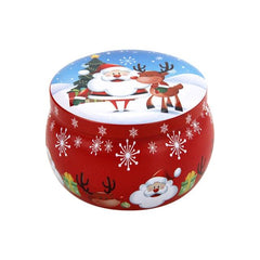 Christmas Tin Scented Candles, 4 Fragrances