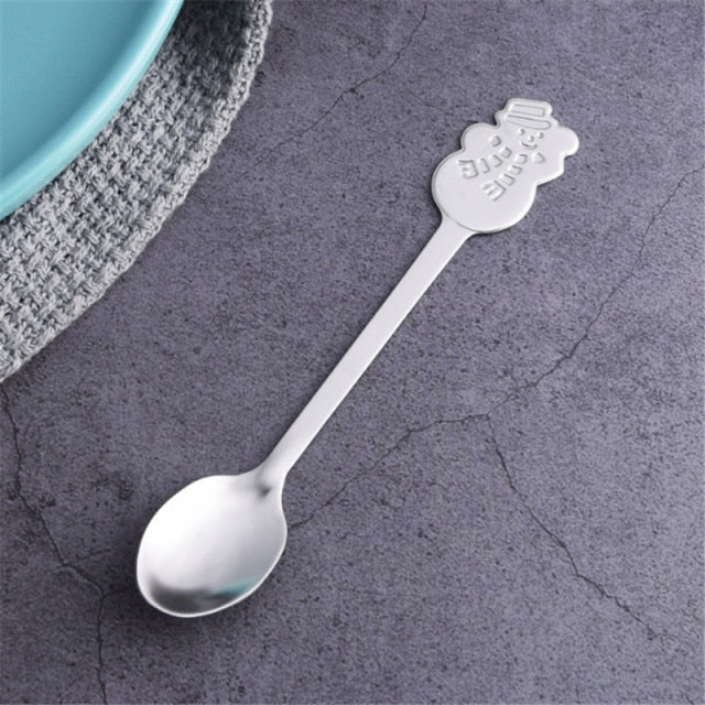 Stainless Steel Gingerbread Man Christmas Spoon