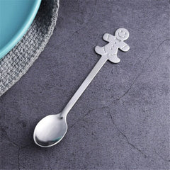 Stainless Steel Gingerbread Man Christmas Spoon