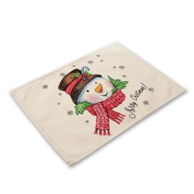 Geometric Christmas Print Table Mats