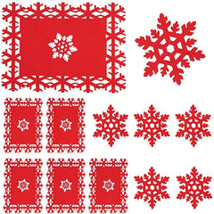 Christmas Table Place Mat and Coaster Red