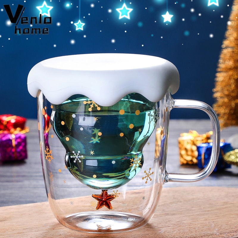 Christmas Tree Themed Glass