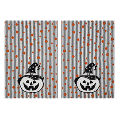 Whimsical Jack-o'-Lantern Halloween Kitchen Towels – Set of 2 Fall Tea Towels