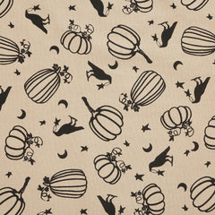 Midnight Harvest Pumpkin & Raven Kitchen Towel Collection | Set of 3 Cotton Towels