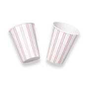 Red Farmhouse Striped Cup