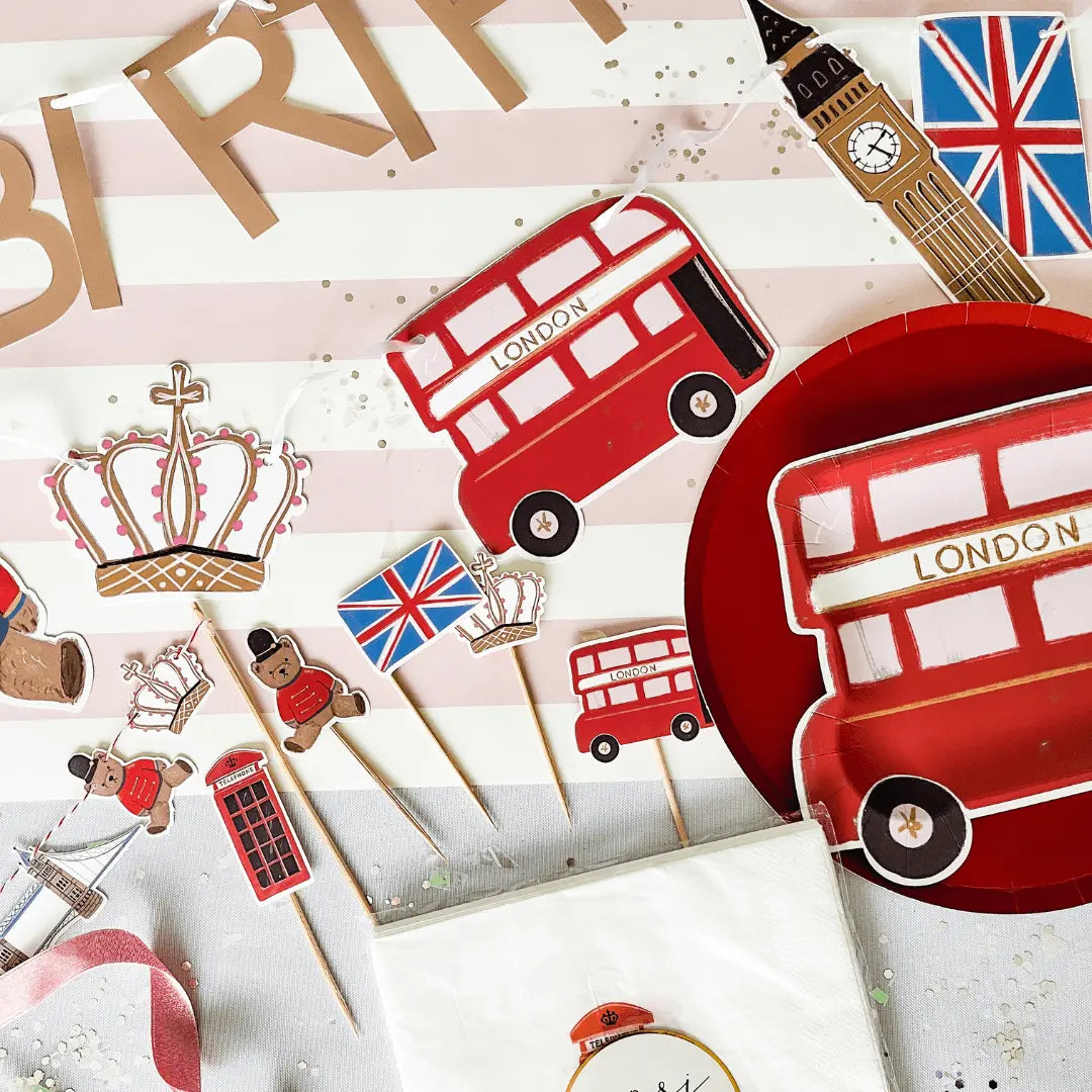 Red Paper Party Plate (8pcs)