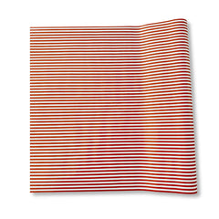 Red Striped Paper Table Runner – 19.5” x 150” | Disposable Party Table Décor