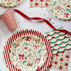 Red & White Candy Stripe Paper Cups (12pcs)