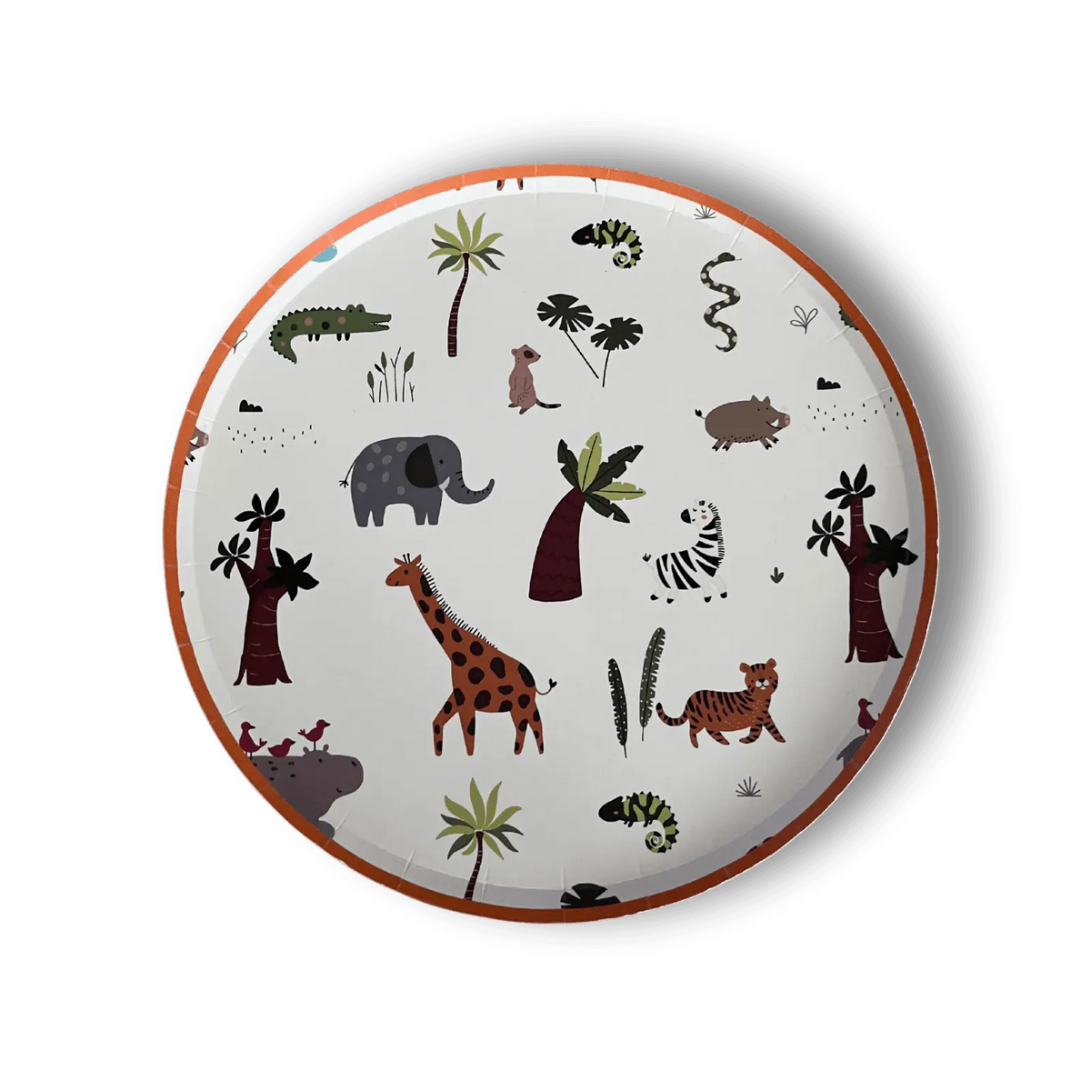 Safari Large Paper Party Plate (8pcs)