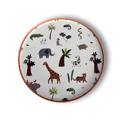 Safari Large Paper Party Plate (8pcs)