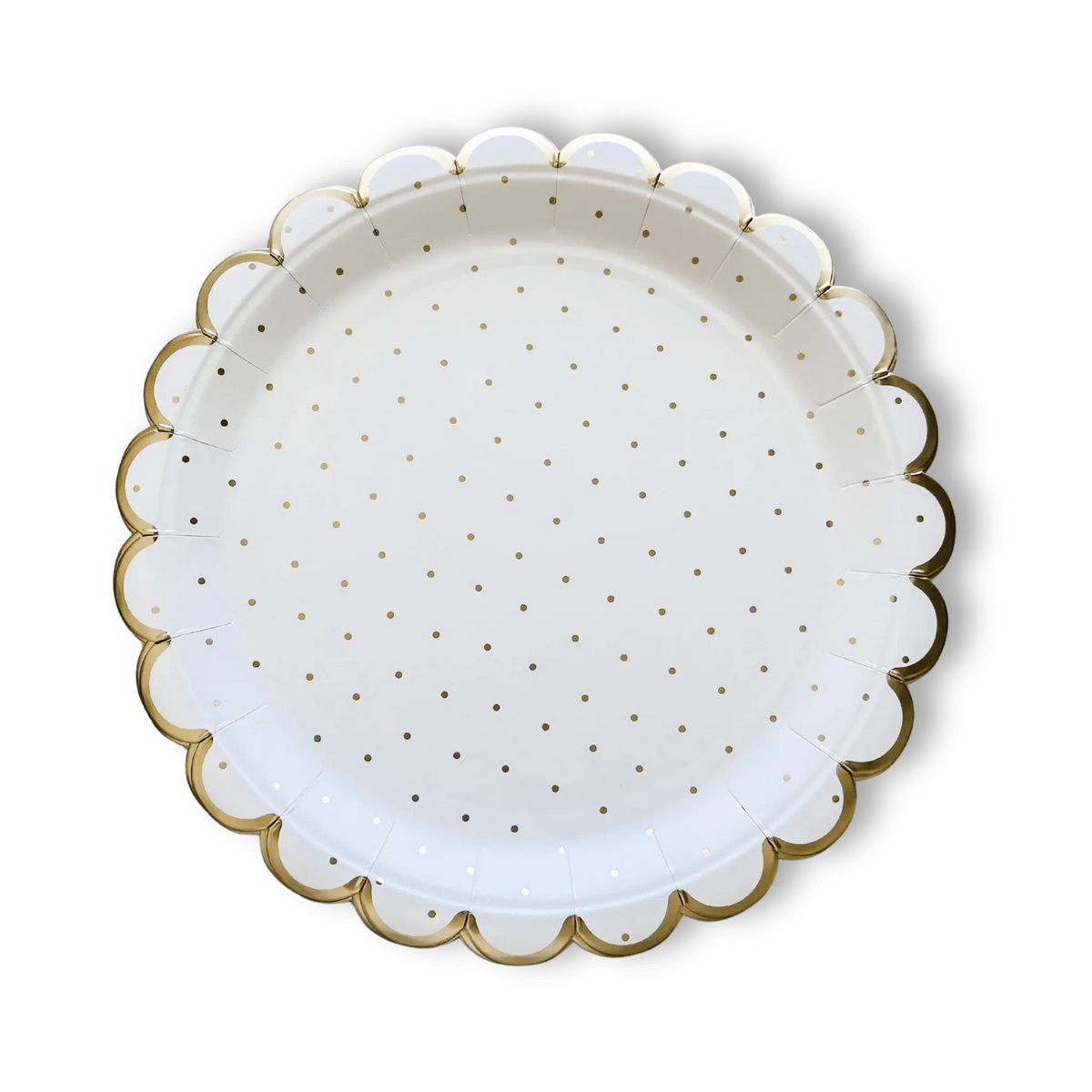 Scalloped Polka Dot Party Paper Plate (8pcs)