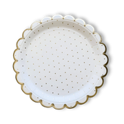 Scalloped Polka Dot Party Paper Plate (8pcs)