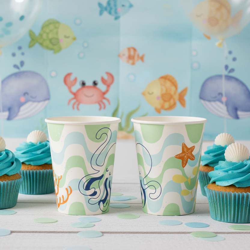 Sea Octopus Cups (Set of 8)