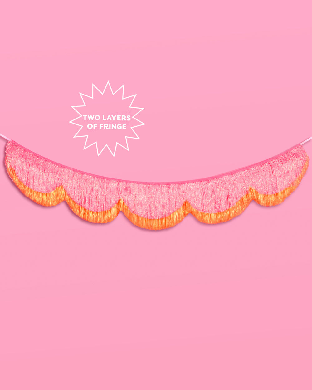 Sunset Scallop Fringe - scalloped banner