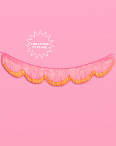 Sunset Scallop Fringe - scalloped banner
