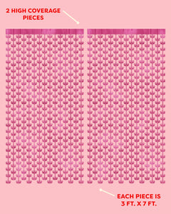 Princess Curtain - pink foil curtain