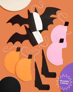 Halloween Accordion Set - 8 paper accordions