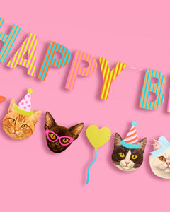 Crazy Cat Banner - really fun party banner