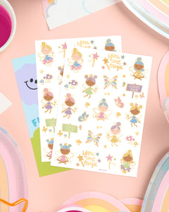 Woodland Fairy Tats - 84 foil temporary tattoos